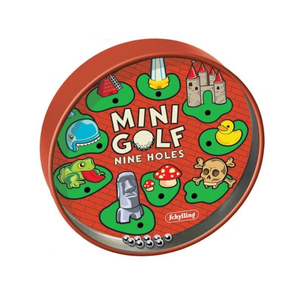Mini labyrint-lignende spil - 10 cm Multicolor