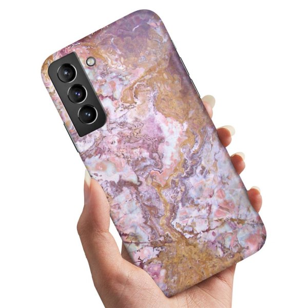 Samsung Galaxy S21 - Cover/Mobilcover Marmor Multicolor