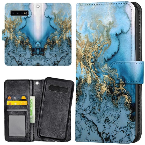 Samsung Galaxy S10 Plus - Mobilcover/Etui Cover Kunstmønster