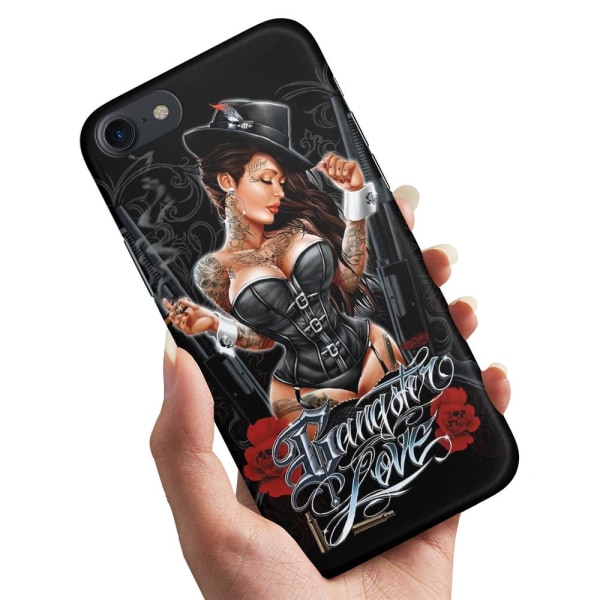 iPhone 5/5S/SE - Cover/Mobilcover Gangster Love