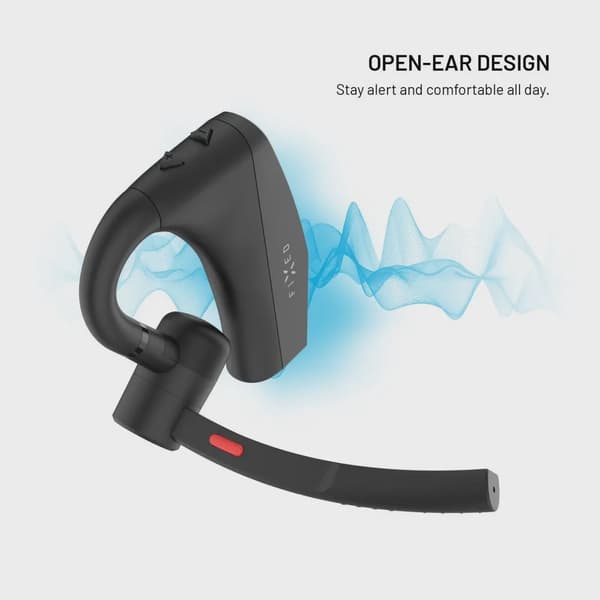 FIXED Talk Pro Trådlös Open-Ear Mono Headset med ENC Svart