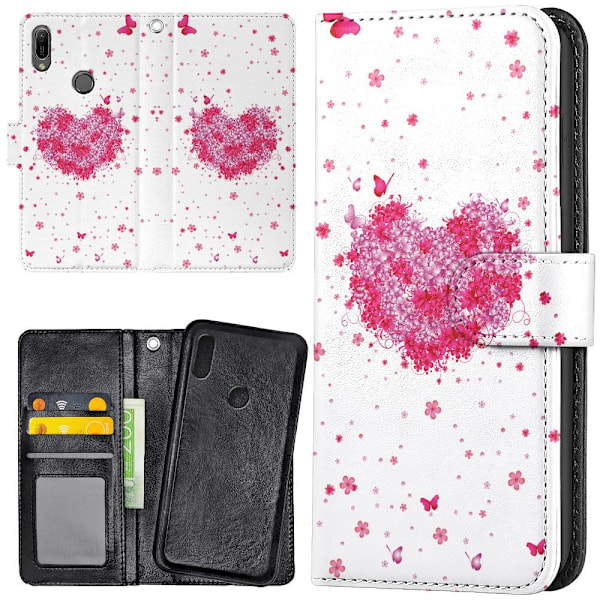 Xiaomi Mi A2 - Mobilcover/Etui Cover Blomsterhjerte Multicolor