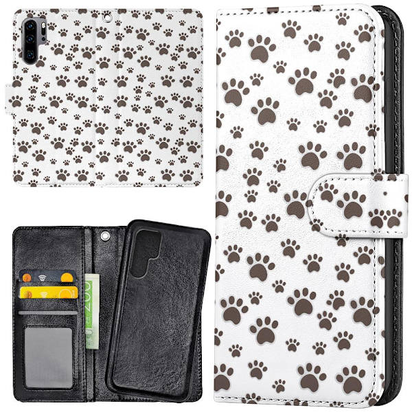 Samsung Galaxy Note 10 - Plånboksfodral/Skal Paw Pattern