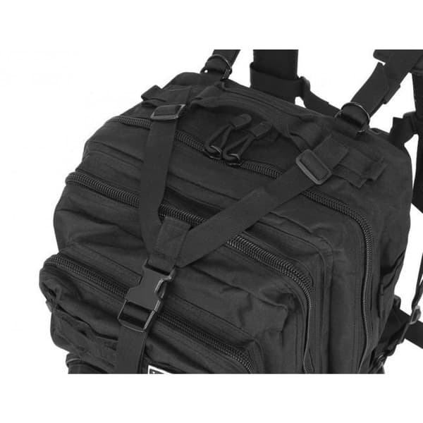 Sotilaskassi / Reppu Nailonia, Musta - 38 Litraa Black