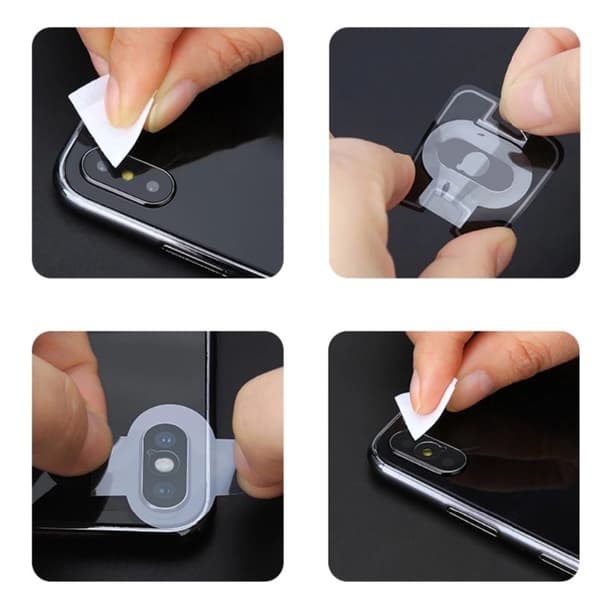 2 kpl iPhone 6/6s - Näytönsuoja Kamera - Karkaistua Lasia Transparent