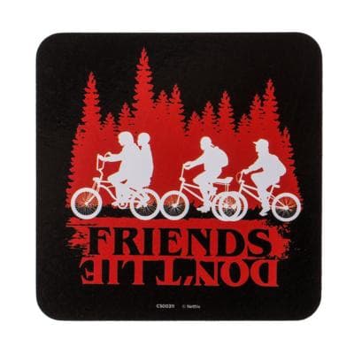 4-Pack Glasunderlägg Stranger Things - Underlägg till glas multifärg