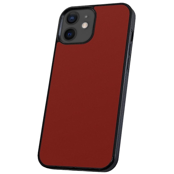 iPhone 12 Mini - Cover/Mobilcover Mørkrød