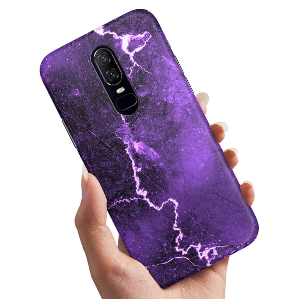 OnePlus 6 - Cover/Mobilcover Marmor Multicolor