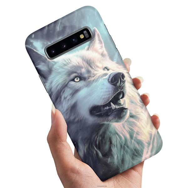 Deksel / Mobildeksel til Samsung Galaxy S10 Plus - Wolf