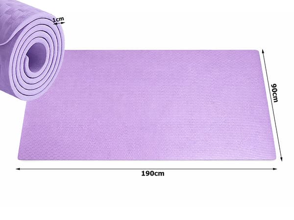 Yogamatta 190 cm tjock Purple