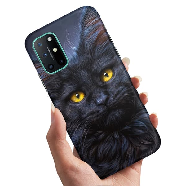 Deksel / Mobildeksel til OnePlus 8T - Svart Katt
