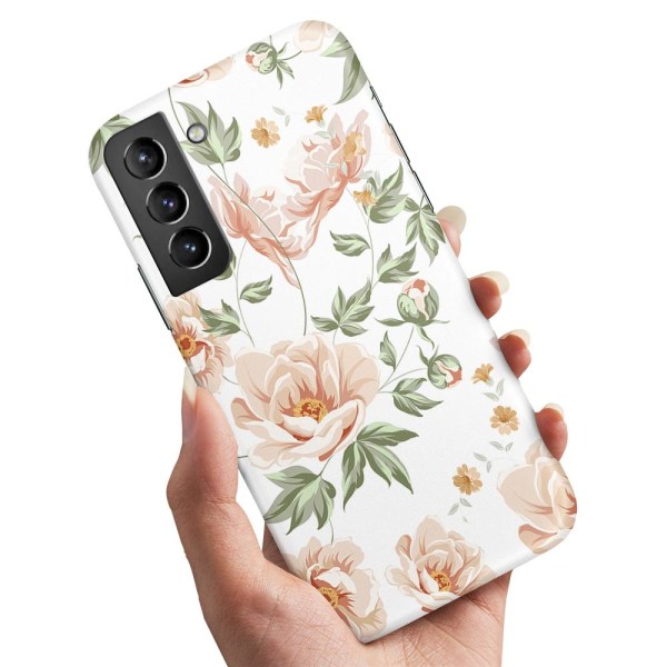 Samsung Galaxy S21 - Cover/Mobilcover Blomstermønster