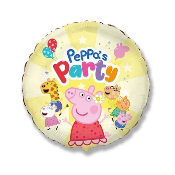 Peppa Pig gul folieballong 48 cm (WP)