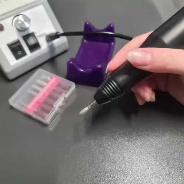 Elektrisk Neglefil med 54 Tilbehør til Negle - Pedicure Manicure Grey