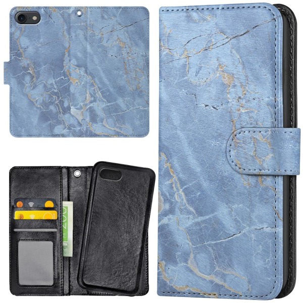 iPhone 7/8/SE - Lommebok Deksel Marmor