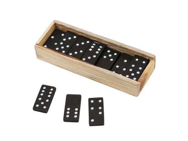Dominospil / Domino i kasse – Træ