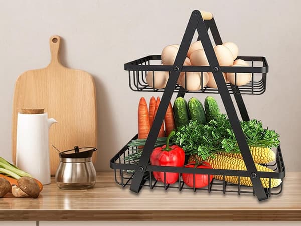 Köks­hylla LOFT - Organisatör med korg