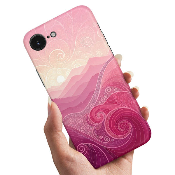 Deksel / Mobildeksel til iPhone 16e / 17e - Pink Hills