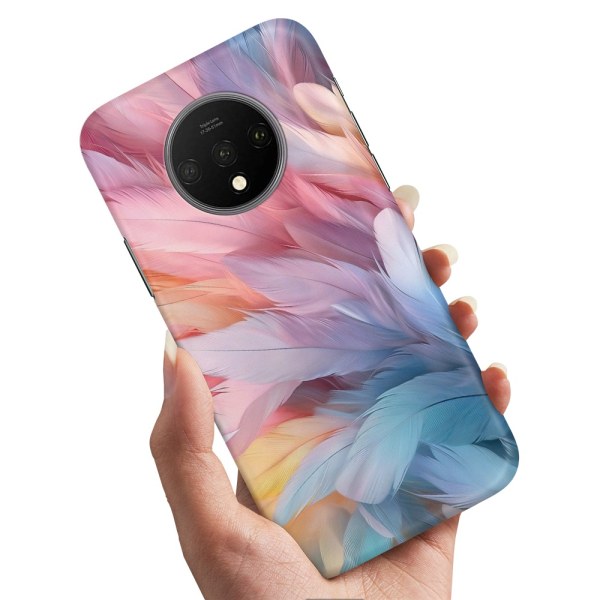 OnePlus 7T - Cover/Mobilcover Feathers