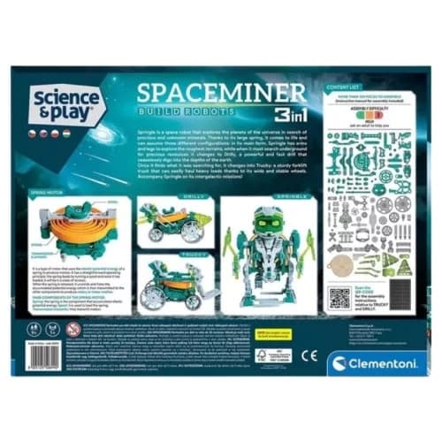 3-i-1 Robotbyggsats för Fordon Spaceminer