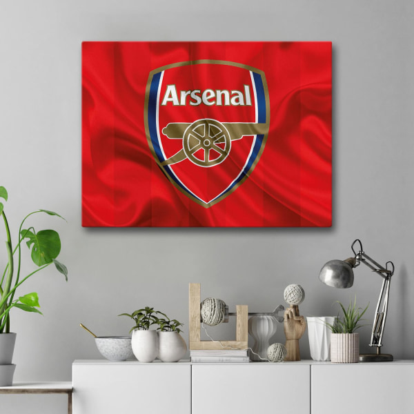 Lærredsbillede / Lærredstryk - Arsenal - 40x30 cm - Lærred Multicolor