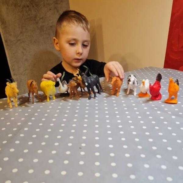 Bondegårdsdyr Figurer Leker - 12 deler