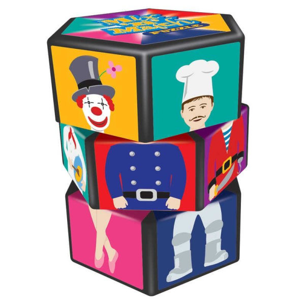Mix & Match puslespil til børn - Legetøj Multicolor