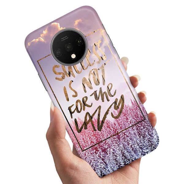 OnePlus 7T - Deksel/Mobildeksel Success Not Lazy