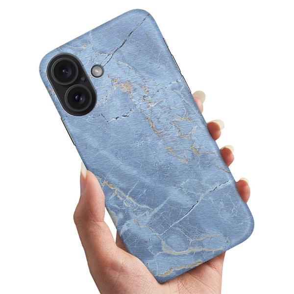 iPhone 16 Plus - Deksel/Mobildeksel Marmor