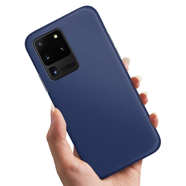 Samsung Galaxy S20 Ultra - Cover / Mobilcover Mørkeblå Dark blue
