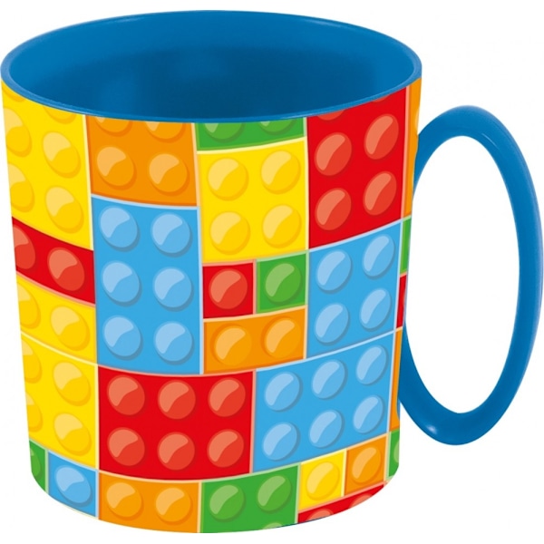Mikromugg 350 ml med Lego-mönster