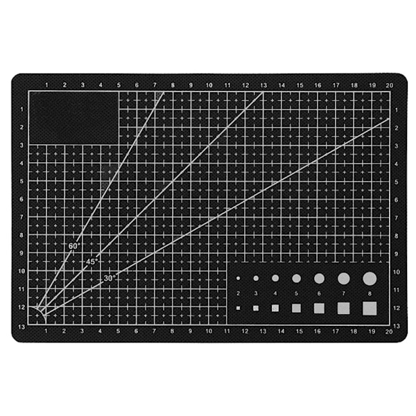 A5 Leikkuualusta – Itsekorjautuva (22x15 cm) Black