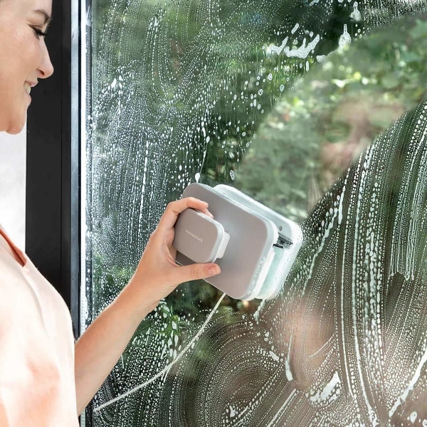 Ikkunanpesuaine ikkunan molemmille puolille - Magneettinen Grey