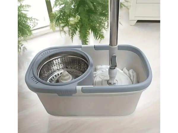 Roterande mopp 360 spin turbo hinksats mikrofiberdyna