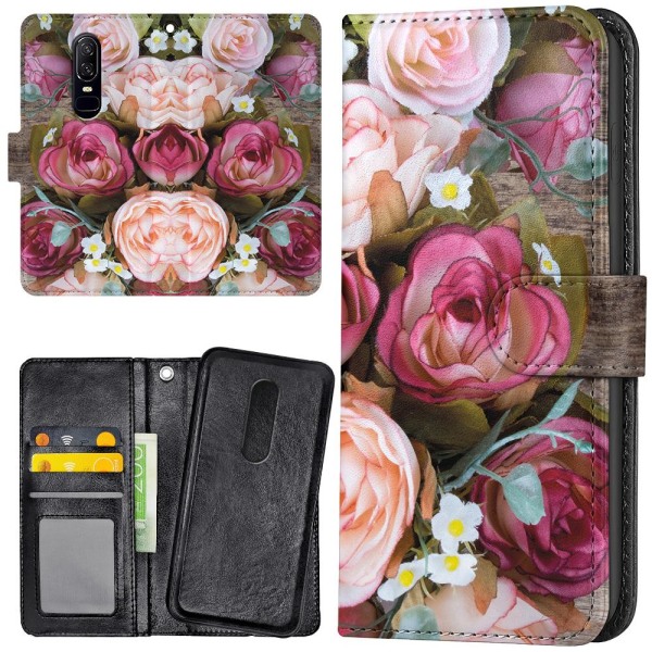 OnePlus 7 - Mobilcover/Etui Cover Blomster