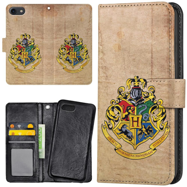 iPhone 7/8/SE - Plånboksfodral/Skal Harry Potter