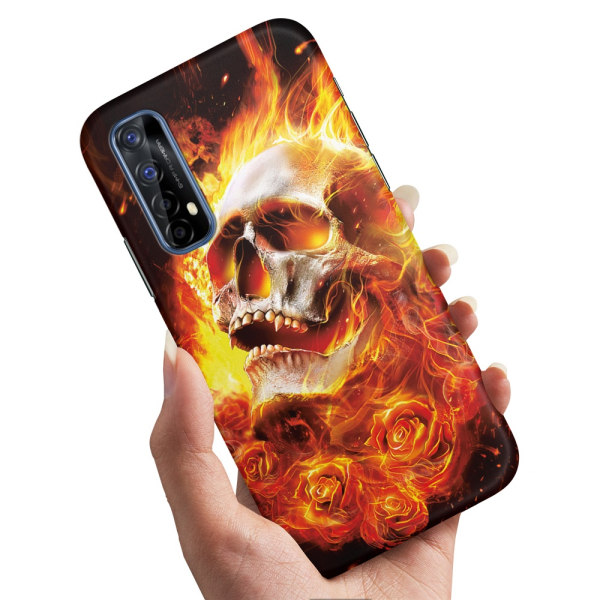 Realme 7 - Kuoret/Suojakuori Burning Skull