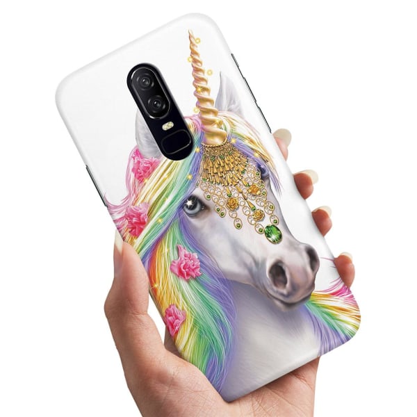 OnePlus 6 - Deksel/Mobildeksel Unicorn/Enhjørning