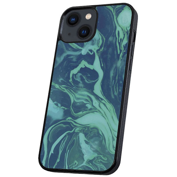 iPhone 14/15 Plus - Deksel/Mobildeksel Marmor