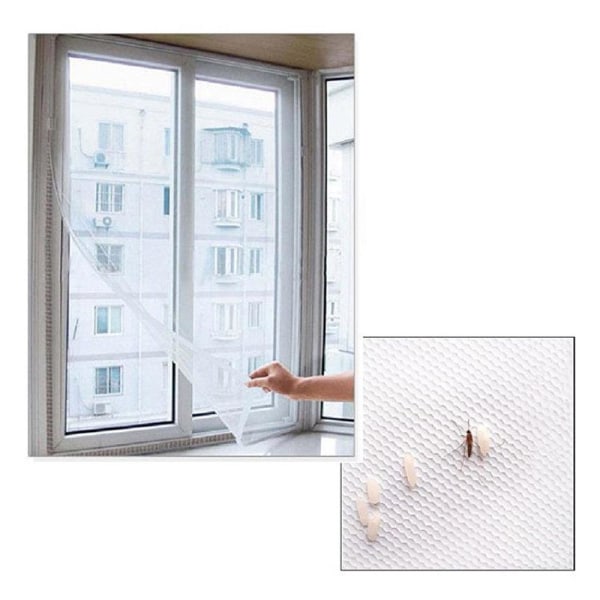 Hyttysverkko / hyönteisverkko ikkunaan - leikattava - 130x150cm White a416  | White | 55 | Fyndiq