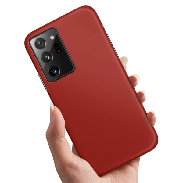 Samsung Galaxy Note 20 Ultra - Cover / Mobilcover Mørkerød Dark red