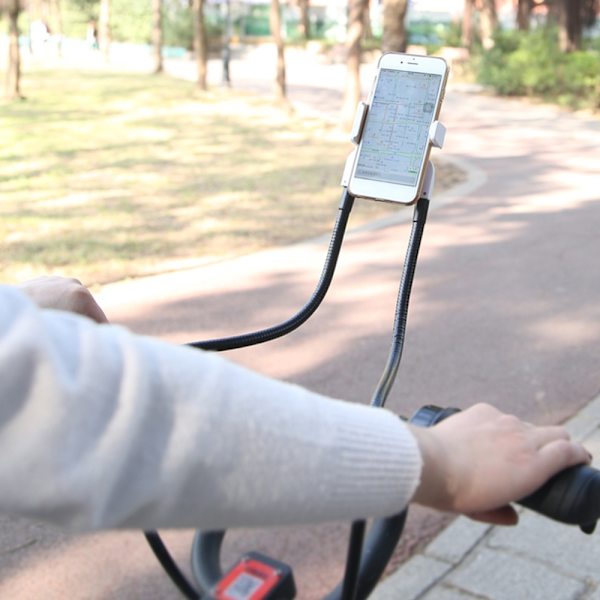 Flexibelt Stativ för Hals / Hållare Mobiltelefoner Svart
