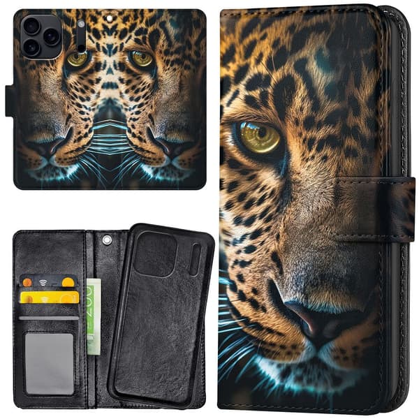 iPhone 17 Pro - Lompakkokotelo/Kuoret Leopard