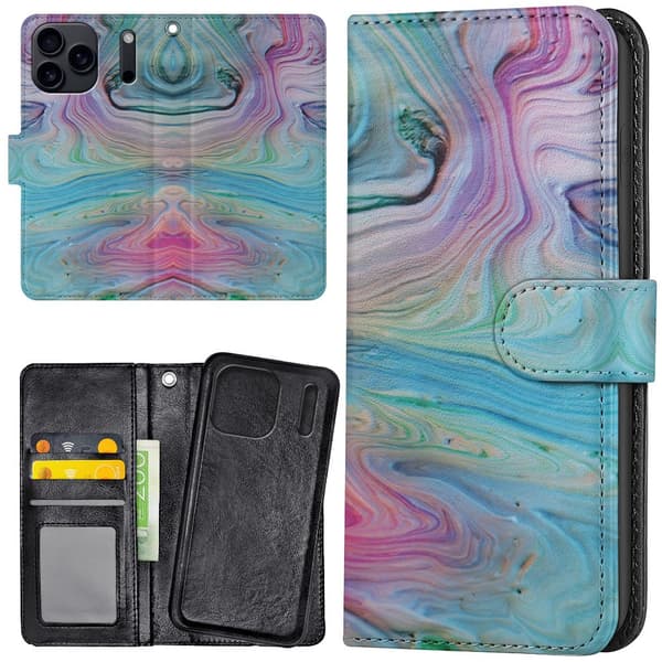 iPhone 17 / 18 Pro Max - Lommebok Deksel Maling Mønster