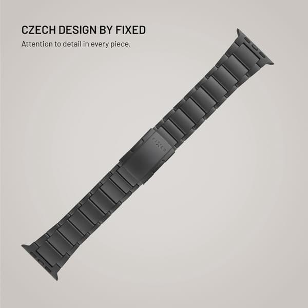 FIXED Titanarmband för Apple Watch 42/44/45/46/49mm Svart