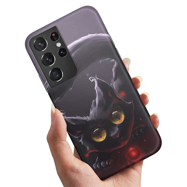 Samsung Galaxy S21 Ultra - Kuoret/Suojakuori Musta Kissa
