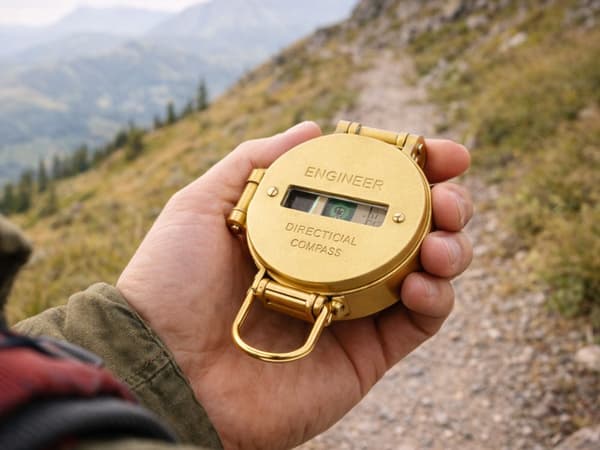 Kompass militär hopfällbar metall
