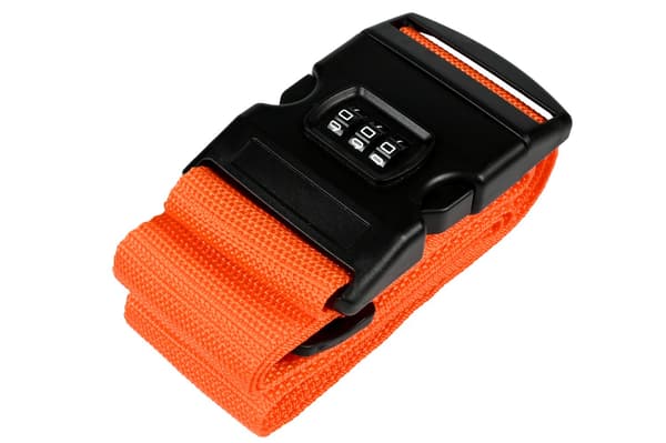 Bagagerem med kombinationslås orange