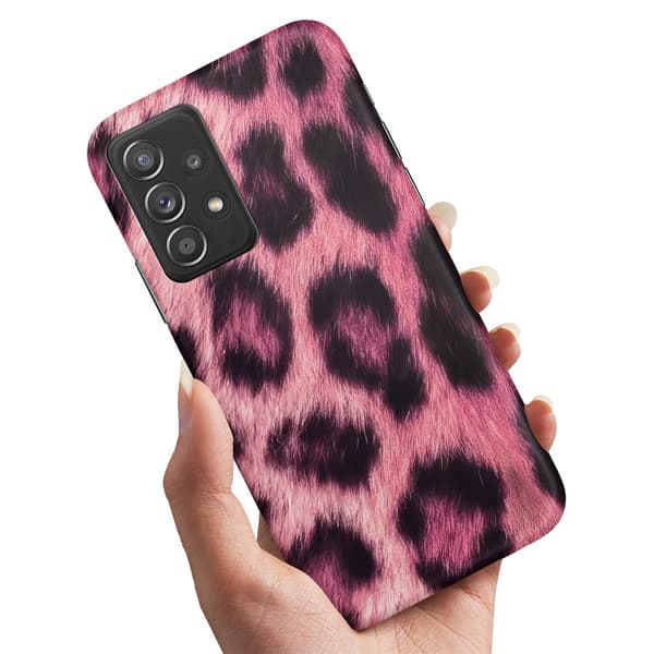 Deksel / Mobildeksel til Samsung Galaxy A52 / A52s 5G - Pink Leopard