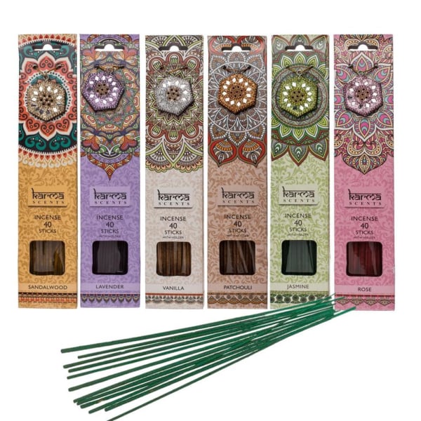 240-Kpl - Suitsuketikut / Suitsuke - Valitse tuoksu! MultiColor En av varje (6-pack)